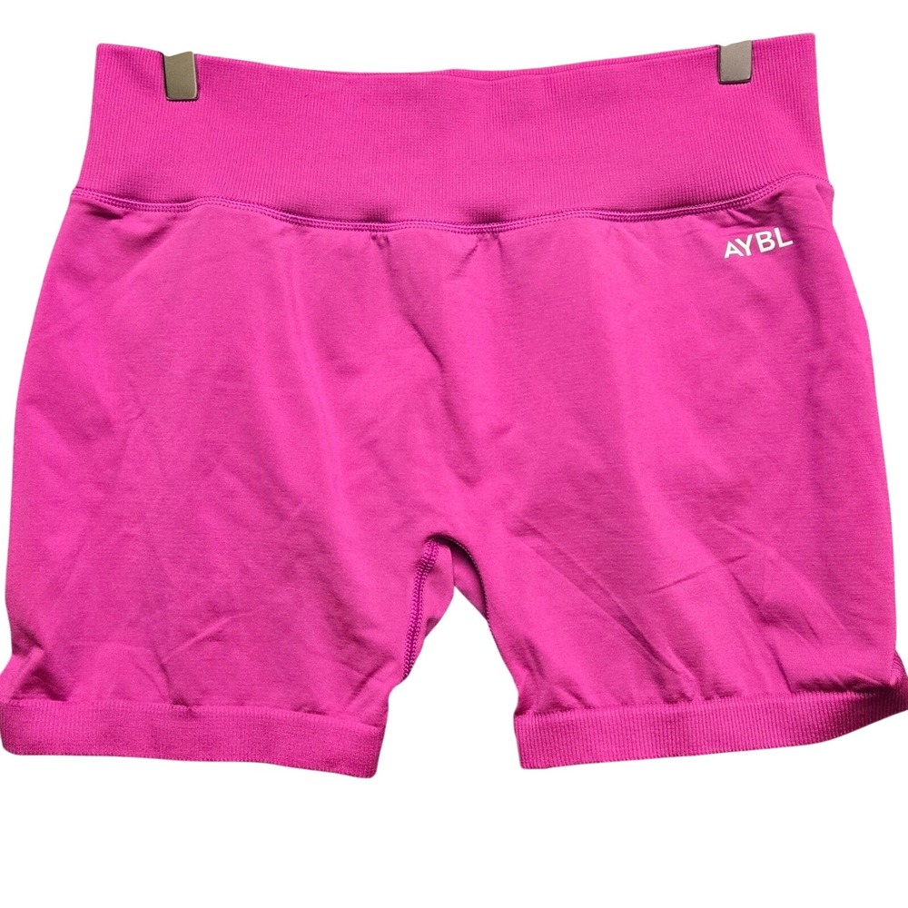 AYBL Adapt Seamless Shorts Womens XL Pink Scrunch Butt Gym Workout AY11702